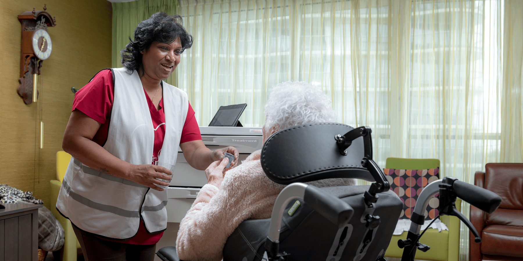 Verzorging van client bij zorginstelling Humanitas