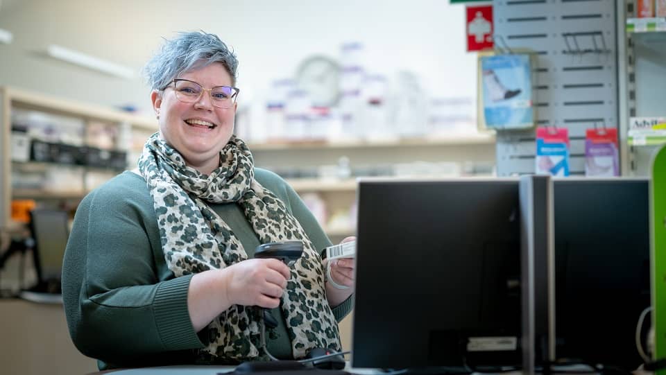 Carla zorgt voor flow in de apotheek